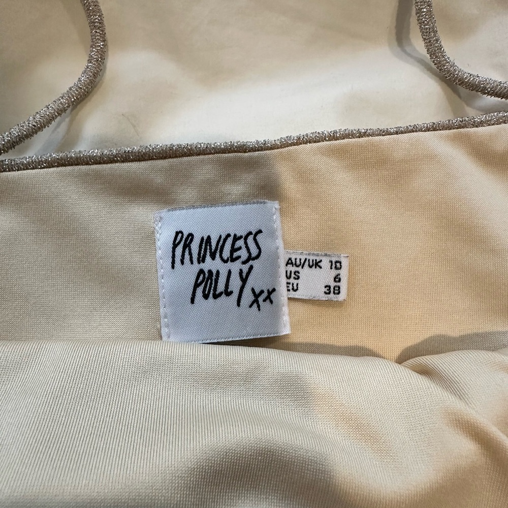 Princess Polly Shimmering Silver Camisole - Picture 3 of 3